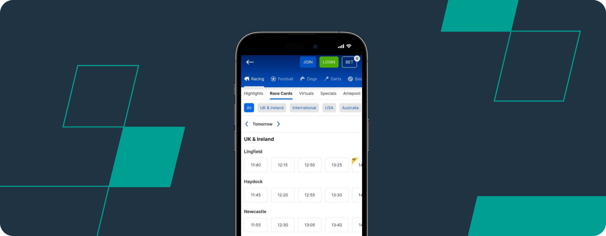 boylesports horse racing app screenshot