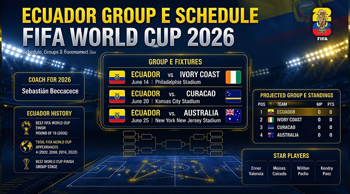 Ecuador FIFA World Cup 2026: Squad, Coach & Schedule