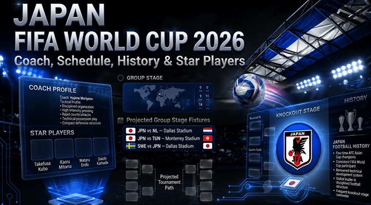 Japan FIFA World Cup 2026: Coach, Schedule, History & Star Players